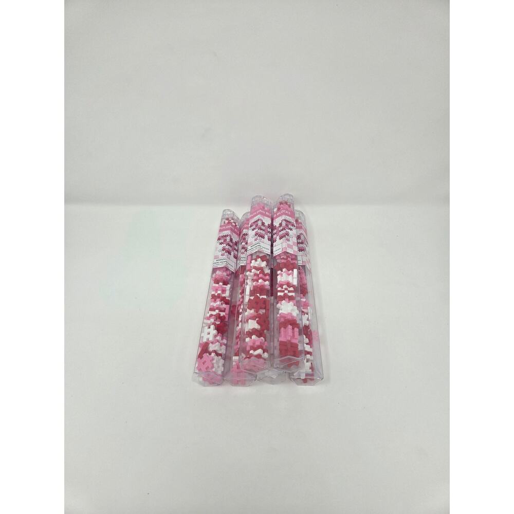 Red, Pink, White Valentine's Day Hashtag Building Blocks Set of 6